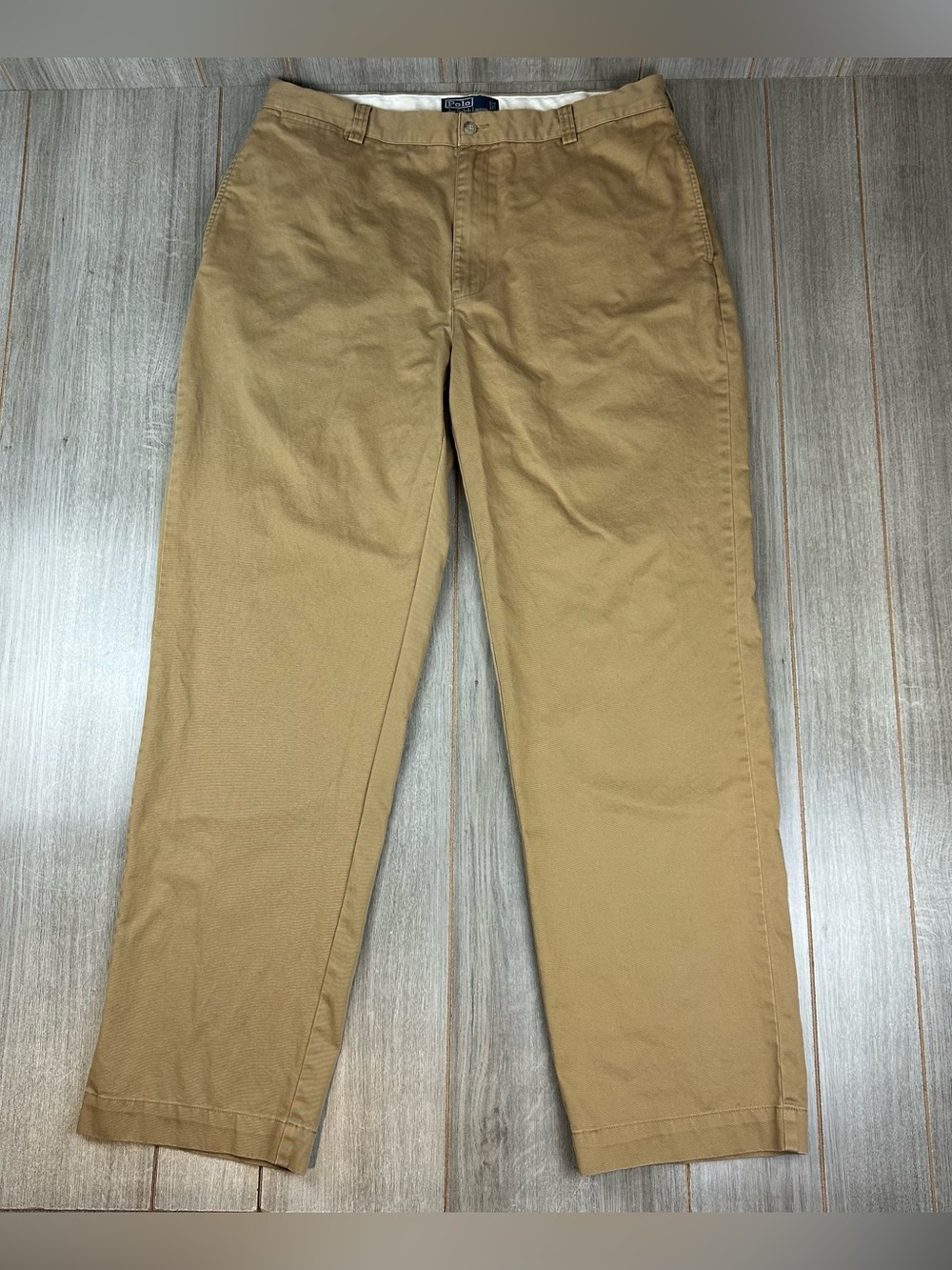 Polo Ralph Lauren Philip Chino Pants 36x33 (tag 38x34) Dark Khaki Tan *flaw